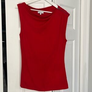 Reiss sleeveless asymmetrical shirt
